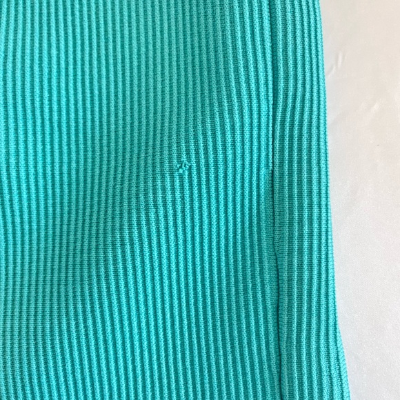 ARITZIA BABATON Scuplt Knit Tank Mini Dress in Turquoise - Picture 10 of 11